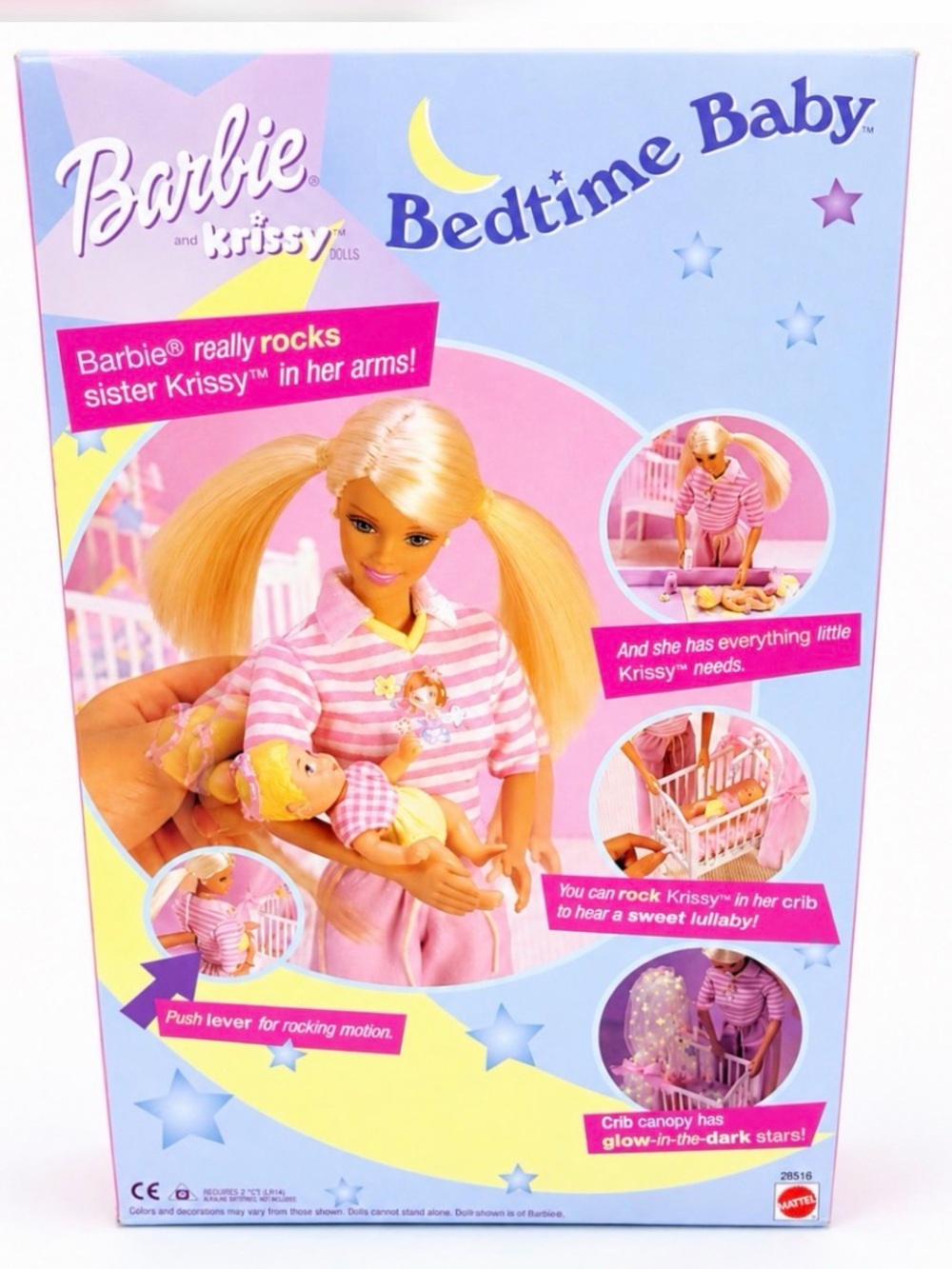 Vintage Barbie & Krissy Bedtime Baby Nursery Playset 28516 Sealed NIB Mattel - Picture 3 of 8
